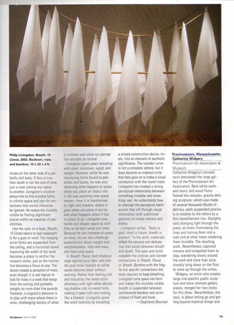 Sculpture Magazine - 2005