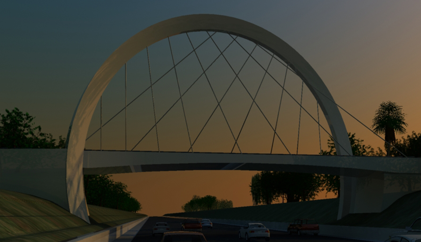 Iconic Bridge Structure for Metro Gold Line